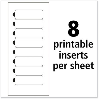 Avery® The Mighty Badge® Name Holders Holder Kit, Horizontal, 3 x 1, Inkjet, Silver, 4 Holders/32 Inserts