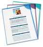 A Picture of product AVE-72262 Avery® Corner Lock® Document Sleeves Letter Size, Assorted Colors, 6/Pack