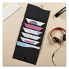 A Picture of product AVE-73542 Avery® Slide & View Expanding File and 6 Sections, Hook/Loop Closure, Letter Size, Black