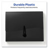 A Picture of product AVE-73542 Avery® Slide & View Expanding File and 6 Sections, Hook/Loop Closure, Letter Size, Black
