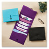 A Picture of product AVE-73542 Avery® Slide & View Expanding File and 6 Sections, Hook/Loop Closure, Letter Size, Black