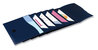 A Picture of product AVE-73545 Avery® Slide & View Expanding File and 6 Sections, Hook/Loop Closure, Letter Size, Navy Blue