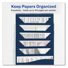 A Picture of product AVE-73545 Avery® Slide & View Expanding File and 6 Sections, Hook/Loop Closure, Letter Size, Navy Blue