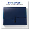 A Picture of product AVE-73545 Avery® Slide & View Expanding File and 6 Sections, Hook/Loop Closure, Letter Size, Navy Blue