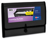 A Picture of product AVE-73550 Avery® Expanding File Folder Organizer 7 Sections, Hook/Loop Closure, Letter Size, Black