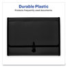 A Picture of product AVE-73550 Avery® Expanding File Folder Organizer 7 Sections, Hook/Loop Closure, Letter Size, Black