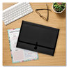 A Picture of product AVE-73550 Avery® Expanding File Folder Organizer 7 Sections, Hook/Loop Closure, Letter Size, Black