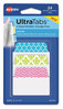 A Picture of product AVE-74774 Avery® Ultra Tabs® Repositionable Fashion Patterns: 2" x 1.5", 1/5-Cut, Assorted Colors, 24/Pack