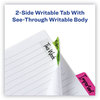 A Picture of product AVE-74865 Avery® Ultra Tabs® Repositionable Margin Tabs: 2.5" x 1", 1/5-Cut, Assorted Neon Colors, 48/Pack