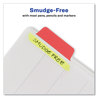 A Picture of product AVE-74866 Avery® Ultra Tabs® Repositionable Margin Tabs: 2.5" x 1", 1/5-Cut, Assorted Colors, 48/Pack