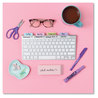 A Picture of product AVE-74867 Avery® Ultra Tabs® Repositionable Margin Tabs: 2.5" x 1", 1/5-Cut, Assorted Pastel Colors, 48/Pack