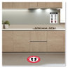 A Picture of product AVE-83174 Avery® Preprinted Surface Safe® Wall Decals 7 x 10, Prevent Germs from Spreading, White/Black Face, Black Graphics, 5/Pack