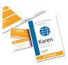 A Picture of product AVE-8522 Avery® Name Badge Insert Refills Vertical, 4 1/4 x 6, White, 100/Pack