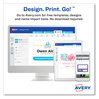 A Picture of product AVE-8522 Avery® Name Badge Insert Refills Vertical, 4 1/4 x 6, White, 100/Pack