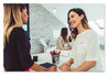 A Picture of product AVE-8720 Avery® Flexible Adhesive Name Badge Labels 3 3/8 x 2 1/3, White/Gold Border, 120/PK