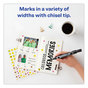 A Picture of product AVE-98206 Avery® MARKS A LOT® Large Desk-Style Permanent Marker Value Pack, Broad Chisel Tip, Black, 36/Pack (98206)