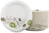 A Picture of product 971-396 Dixie Ultra® Paper Plate with Soak Proof Shield®.  10-1/16" Diameter.  Pathways™ Design.  125 Plates/Sleeve.