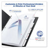 A Picture of product AVE-11511 Avery® Customizable Print-On™ Dividers 3-Hole Punched, 5-Tab, 11 x 8.5, White, 1 Set