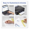 A Picture of product AVE-11516 Avery® Customizable Print-On™ Dividers Unpunched, 5-Tab, 11 x 8.5, White, 5 Sets
