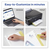 A Picture of product AVE-11517 Avery® Customizable Print-On™ Dividers 3-Hole Punched, 5-Tab, 11 x 8.5, White, 25 Sets