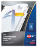 A Picture of product AVE-11517 Avery® Customizable Print-On™ Dividers 3-Hole Punched, 5-Tab, 11 x 8.5, White, 25 Sets