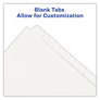 A Picture of product AVE-11959 Avery® Blank Tab Legal Exhibit Index Dividers with White Tabs Divider Set, 25-Tab, 11 x 8.5, 1