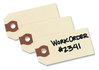 A Picture of product AVE-12301 Avery® Shipping Tags Unstrung 11.5 pt Stock, 2.75 x 1.38, Manila, 1,000/Box