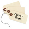 A Picture of product AVE-12602 Avery® Shipping Tags Double Wired 11.5 pt Stock, 3.25 x 1.63, Manila, 1,000/Box