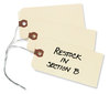 A Picture of product AVE-12606 Avery® Shipping Tags Double Wired 11.5 pt Stock, 5.25 x 2.63, Manila, 1,000/Box
