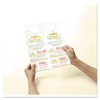 A Picture of product AVE-16150 Avery® Door Hanger with Tear-Away Cards 97 Bright, 65 lb Cover Weight, 4.25 x 11, White, 2 Hangers/Sheet, 40 Sheets/Pack