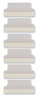 A Picture of product AVE-16230 Avery® Insertable Index Tabs with Printable Inserts 1/5-Cut, Clear, 1.5" Wide, 25/Pack