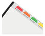 A Picture of product AVE-16741 Avery® Clear Easy View Plastic Dividers with Multicolored Tabs & Sheet Protector and 8-Tab, 11 x 8.5, 1 Set