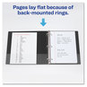 A Picture of product AVE-17014 Avery® Durable View Binder with DuraHinge® and Slant Rings 3 1" Capacity, 11 x 8.5, Blue
