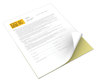 A Picture of product XER-3R12420 xerox™ Revolution™ Digital Carbonless Paper 2-Part, 8.5 x 11, Canary/White, 5,000/Carton