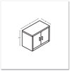 A Picture of product HON-105291LKI1 HON® 10500 Series™ Storage Cabinet with Doors Two Shelves, 36" x 20" 29.5", Kingswood Walnut