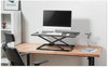 A Picture of product ALE-AEWR6B Alera® AdaptivErgo® Ultra-Slim Sit-Stand Desk 31.33" x 21.63" 1.5" to 16", Black
