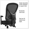 A Picture of product ALE-AS42M14 Alera® Aeson Series Multifunction Task Chair Supports Up to 275 lb, 15" 18.82" Seat Height, Black Seat/Back, Base