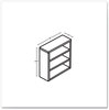A Picture of product HON-105533LKI1 HON® 10500 Series™ Laminate Bookcase Three Shelves, 36" x 13" 43.75", Kingswood Walnut