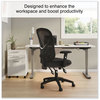 A Picture of product ALE-AS42M14 Alera® Aeson Series Multifunction Task Chair Supports Up to 275 lb, 15" 18.82" Seat Height, Black Seat/Back, Base