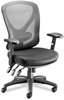 A Picture of product ALE-AS42M14 Alera® Aeson Series Multifunction Task Chair Supports Up to 275 lb, 15" 18.82" Seat Height, Black Seat/Back, Base