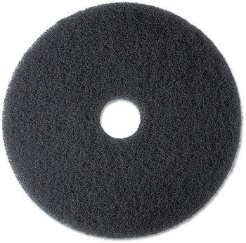 3M™ High Productivity Stripper Floor Pad 7300. 20 in. Black. 5/case.