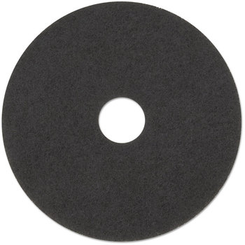 3M™ Black Stripper Floor Pads 7200 Low-Speed Pad 17" Diameter, 5/Carton
