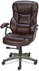 A Picture of product ALE-BN41B59 Alera® Birns Series High-Back Task Chair Supports Up to 250 lb, 18.11" 22.05" Seat Height, Brown Seat/Back, Chrome Base