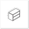 A Picture of product HON-10563LKI1 HON® 10500 Series™ Lateral File 2 Legal/Letter-Size Drawers, Kingswood Walnut, 36" x 20" 29.5"