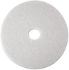 A Picture of product 965-675 3M™ White Super Polish Floor Pads 4100 Low-Speed Polishing 16" Diameter, 5/Carton