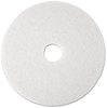 A Picture of product 977-891 3M™ White Super Polish Floor Pads 4100 Low-Speed Polishing 20" Diameter, 5/Carton