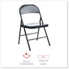 A Picture of product ALE-CA941 Alera® Armless Steel Folding Chair Supports Up to 275 lb, Black Seat, Back, Base, 4/Carton