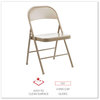 A Picture of product ALE-CA945 Alera® Armless Steel Folding Chair Supports Up to 275 lb, Tan Seat, Back, Base, 4/Carton