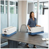 A Picture of product FEL-00011 Bankers Box® LIBERTY® Heavy-Duty Strength Storage Boxes Letter Files, 12.25" x 24.13" 10.75", White/Blue, 12/Carton