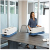 A Picture of product FEL-0001103 Bankers Box® LIBERTY® Heavy-Duty Strength Storage Boxes Letter Files, 12.25" x 24.13" 10.75", White/Blue, 4/Carton